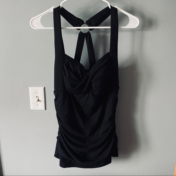 Studio Y Tops - Studio Y black strappy back tank top